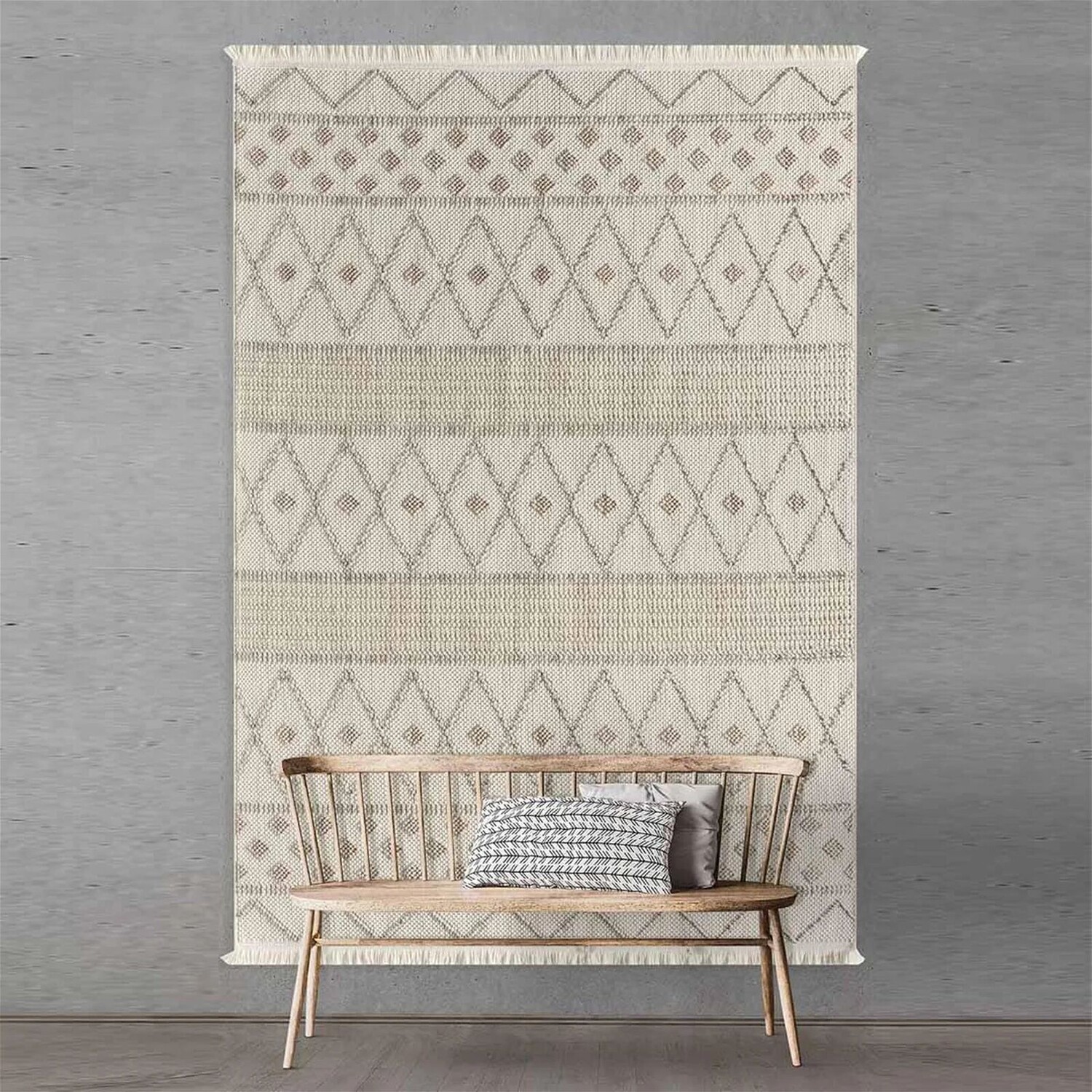 Empera Agra Dew Современный ковер со скандинавским рисунком - Бежевый - 160x230 см
Empera Agra Dew Современный ковер со скандинавским рисунком - Бежевый - 160x230 см