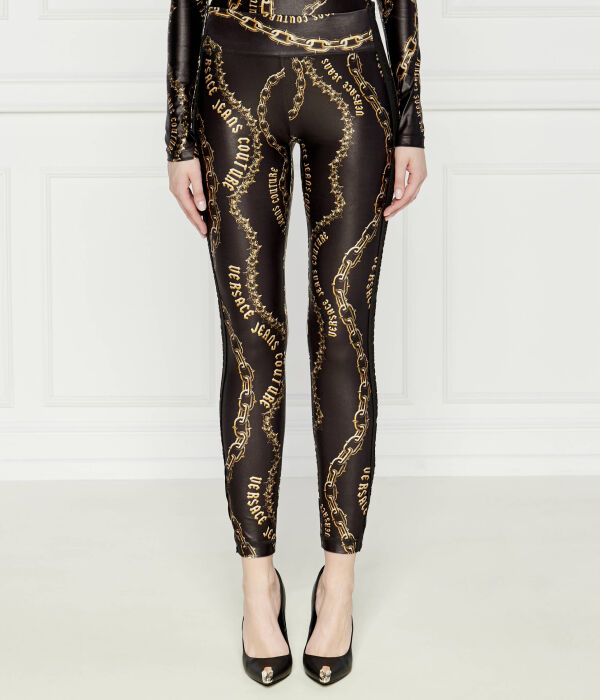 Леггинсы женские Versace Jeans Couture с золотым узором, черный
Леггинсы женские Versace Jeans Couture с золотым узором, черный
