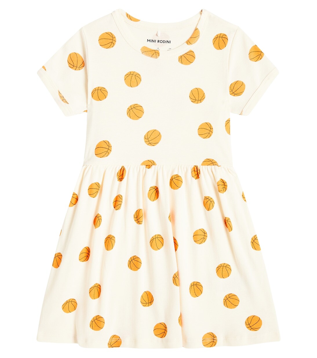 Баскетбольное хлопковое платье Mini Rodini, белый
Баскетбольное хлопковое платье Mini Rodini, белый