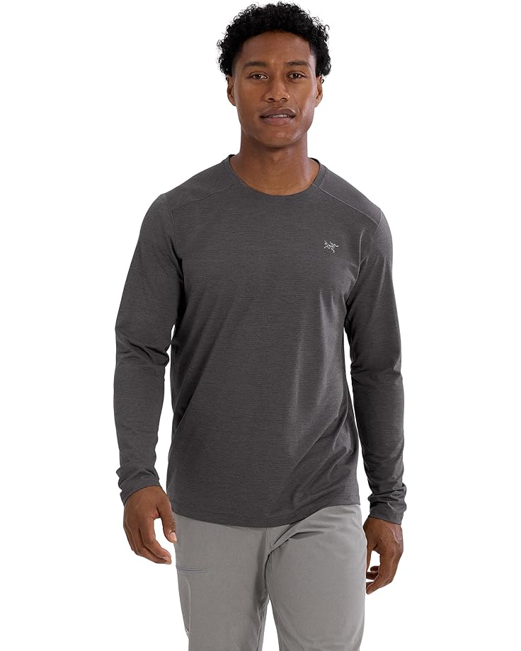 Лонгслив Arc'teryx Cormac Crew Long, цвет Black Heather 
Лонгслив Arc'teryx Cormac Crew Long, цвет Black Heather