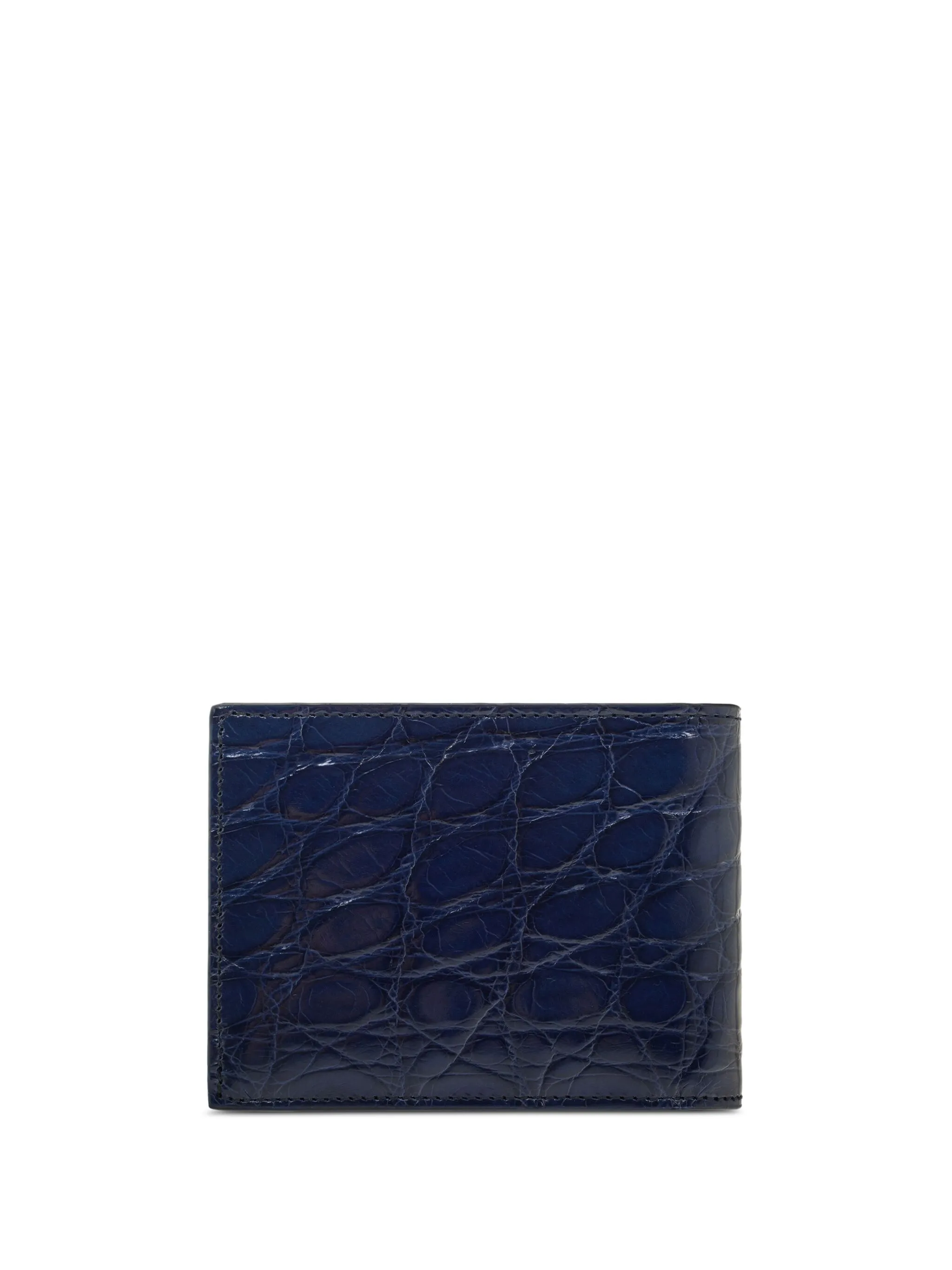Кошелек Gancini с тиснением под кожу крокодила Ferragamo, синий
Кошелек Gancini с тиснением под кожу крокодила Ferragamo, синий