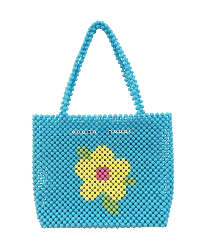 Сумка-Шоппер с цветочным узором и бисером Mc2 Saint Barth, синий
Сумка-Шоппер с цветочным узором и бисером Mc2 Saint Barth, синий