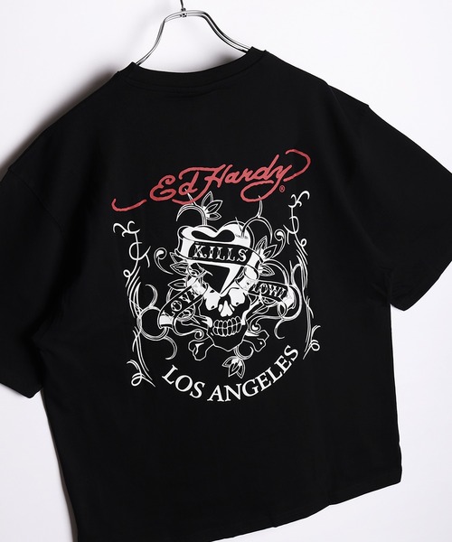 Футболка с коротким рукавом, принт Love Kill Ed Hardy, черный
Футболка с коротким рукавом, принт Love Kill Ed Hardy, черный