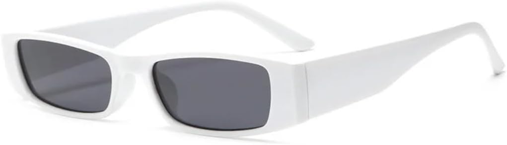 Модные маленькие прямоугольные солнцезащитные очки для женщин в стиле ретро, трендовые солнцезащитные очки для мужчин, солнцезащитные очки с защитой от УФ-излучения UV400 UUPTTPL, White Gray
Модные маленькие прямоугольные солнцезащитные очки для женщин в стиле ретро, трендовые солнцезащитные очки для мужчин, солнцезащитные очки с защитой от УФ-излучения UV400 UUPTTPL, White Gray