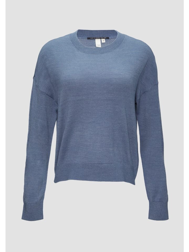 Пуловер QS Strick langarm, синий
Пуловер QS Strick langarm, синий