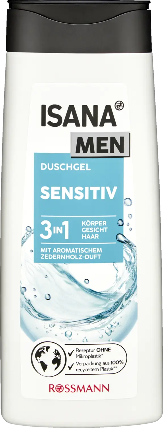 Гель для душа ISANA MEN 3in1 Duschgel sensitiv
Гель для душа ISANA MEN 3in1 Duschgel sensitiv