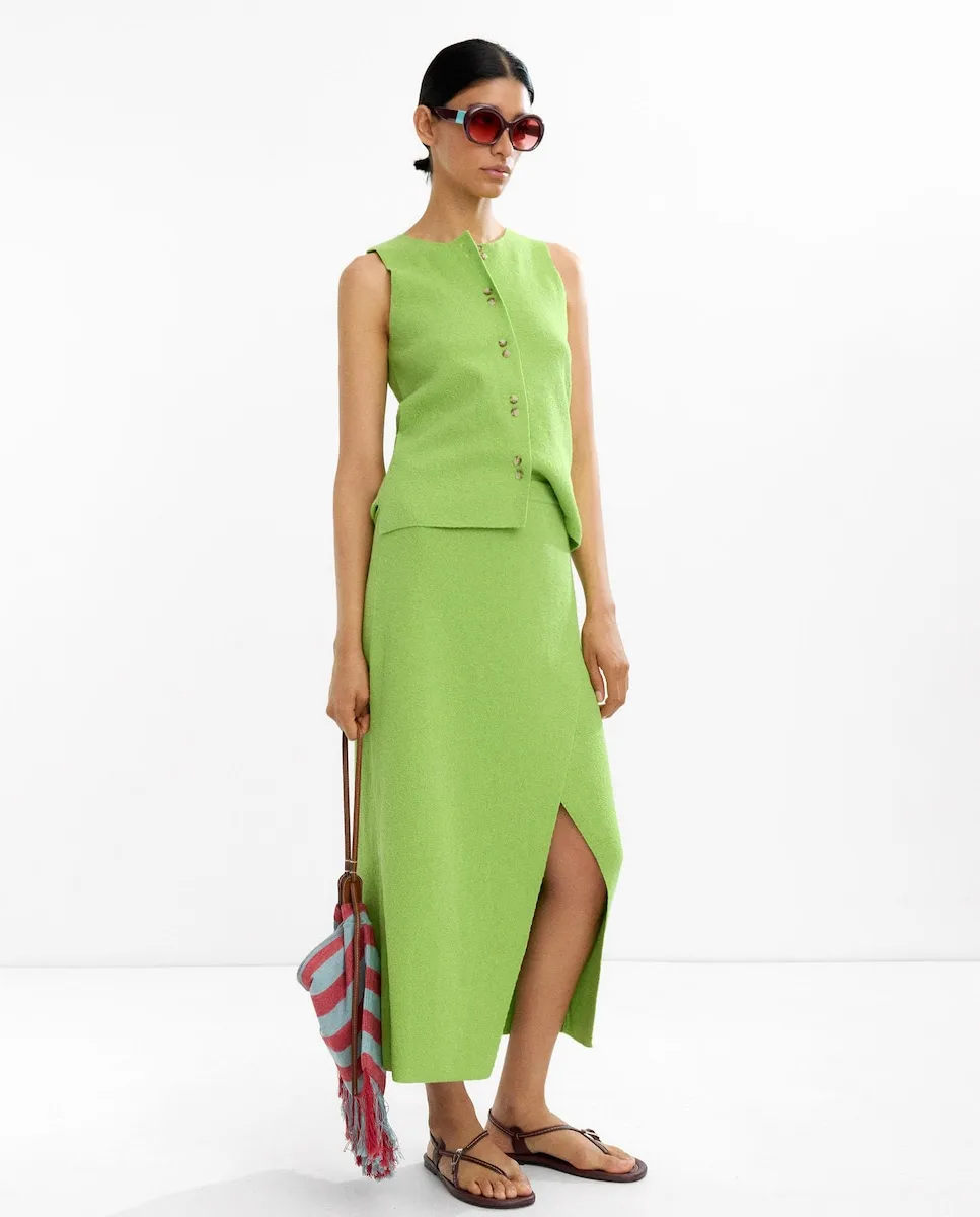 Юбка из крупной вязки Parfois, зеленый
Юбка из крупной вязки Parfois, зеленый