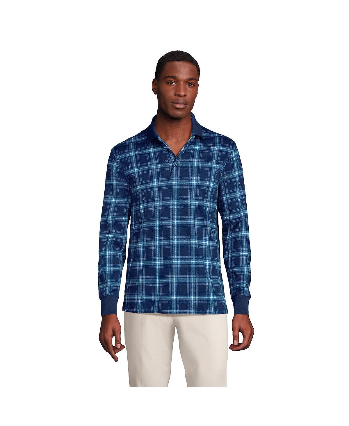 Мужская супермягкая рубашка-поло Supima с длинными рукавами Lands' End
Мужская супермягкая рубашка-поло Supima с длинными рукавами Lands' End