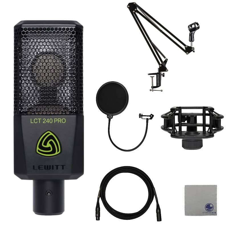 Конденсаторный микрофон Lewitt LCT-240-PRO-BLK Large-Diaphragm Condenser Microphone
Конденсаторный микрофон Lewitt LCT-240-PRO-BLK Large-Diaphragm Condenser Microphone