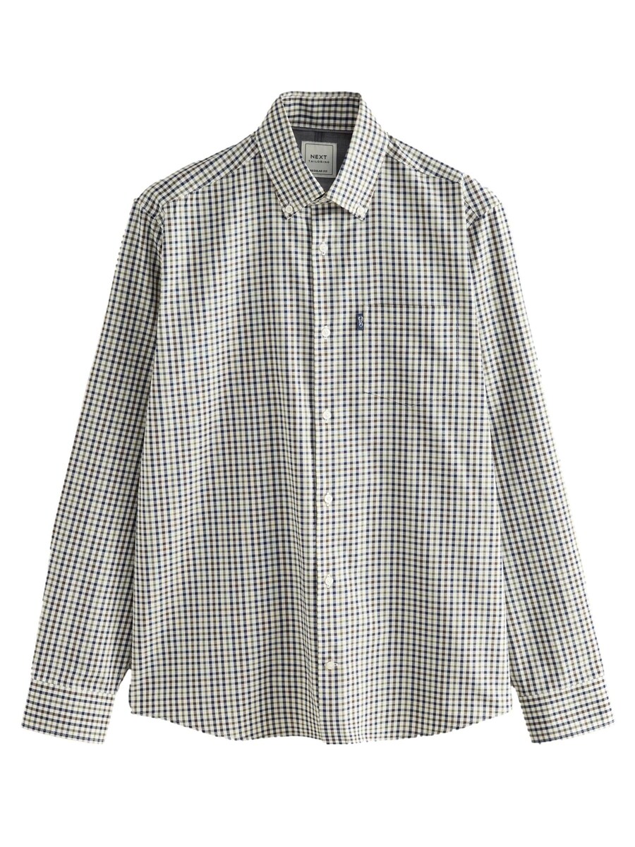 Рубашка на пуговицах классического кроя Next, натуральный белый 
Рубашка на пуговицах классического кроя Next, натуральный белый