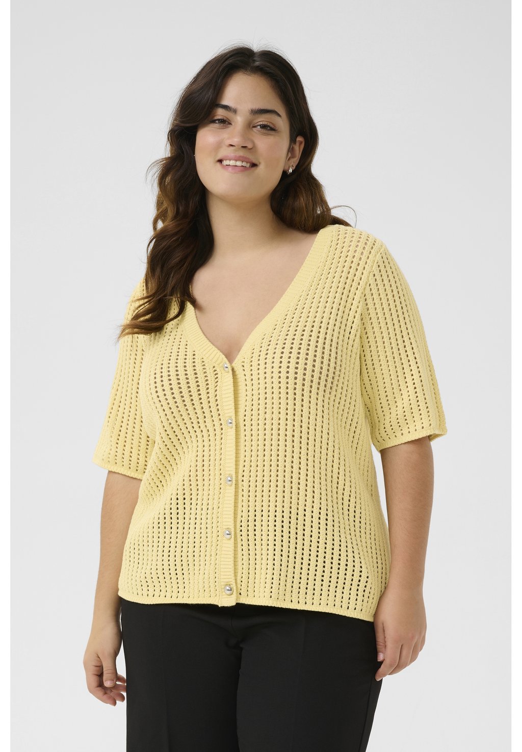 Кардиган KCSOLARA Kaffe Curve, светло-желтый
Кардиган KCSOLARA Kaffe Curve, светло-желтый