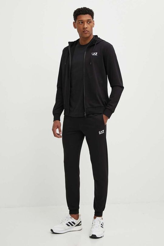 Хлопковый спортивный костюм EA7 Emporio Armani, черный
Хлопковый спортивный костюм EA7 Emporio Armani, черный