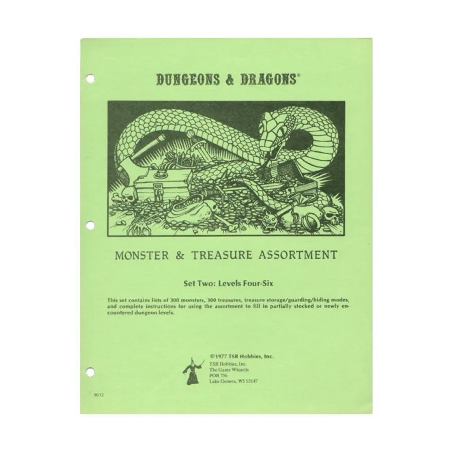 Monster & Treasure Assortment Set #2 - Levels 4-6 (4th Printing), Basic Dungeons & Dragons (Original Edition) - Sourcebooks & Accessories, мягкая обложка
Monster & Treasure Assortment Set #2 - Levels 4-6 (4th Printing), Basic Dungeons & Dragons (Original Edition) - Sourcebooks & Accessories, мягкая обложка