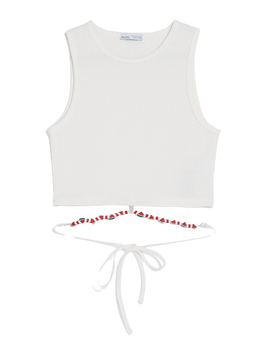 Топ Bershka, экрю
Топ Bershka, экрю