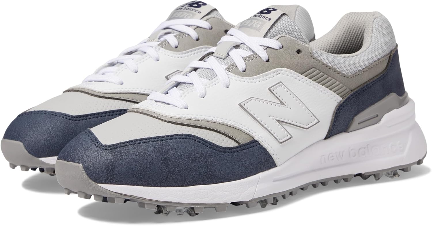 Мужские гольф-кроссовки New Balance 997, белый/синий/темно-синий
Мужские гольф-кроссовки New Balance 997, белый/синий/темно-синий