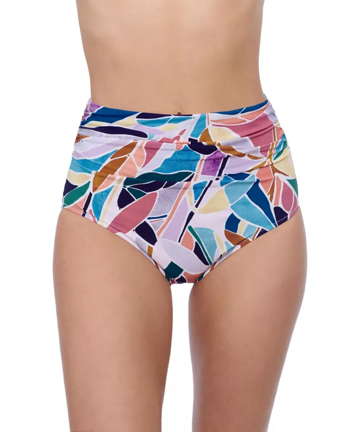 Купальник Women's Aura Shirred High Waist Bottom Profile by Gottex, мультиколор 
Купальник Women's Aura Shirred High Waist Bottom Profile by Gottex, мультиколор