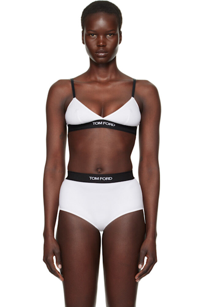 Белый бюстгальтер из модала Signature TOM FORD
Белый бюстгальтер из модала Signature TOM FORD