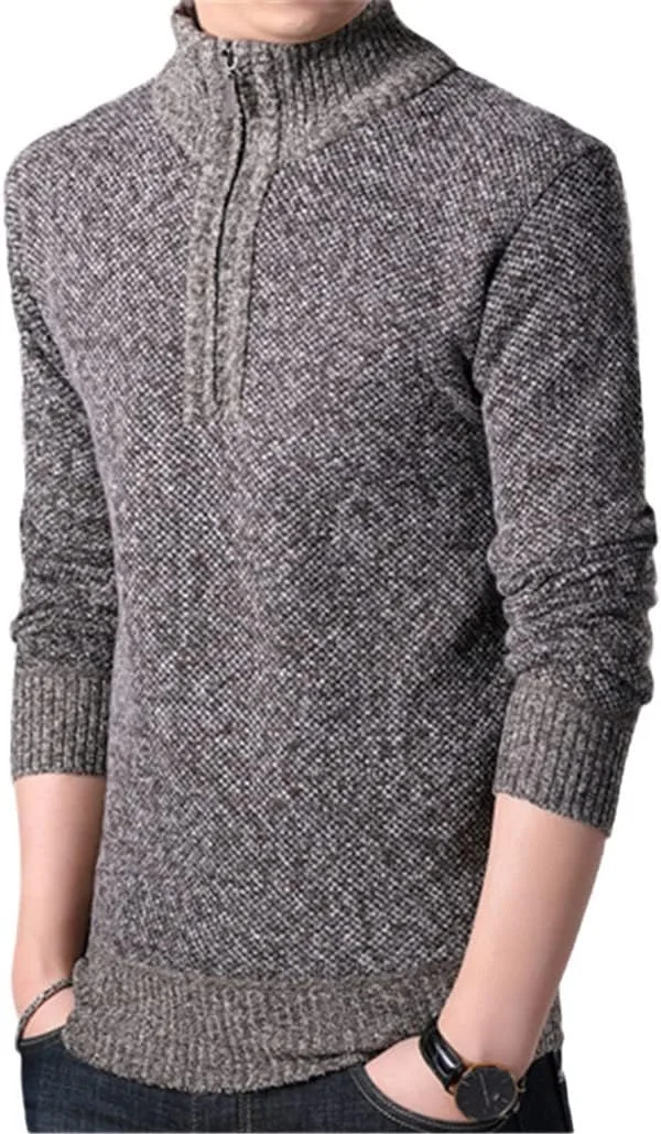 Толстый мужской свитер с воротником стойкой Haitpant
Толстый мужской свитер с воротником стойкой Haitpant