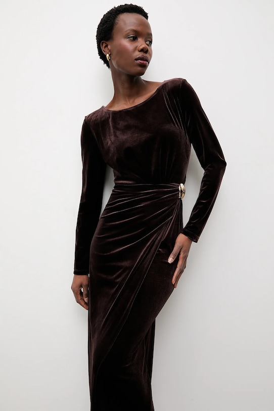 Бархатное платье Answear.LAB, коричневый
Бархатное платье Answear.LAB, коричневый