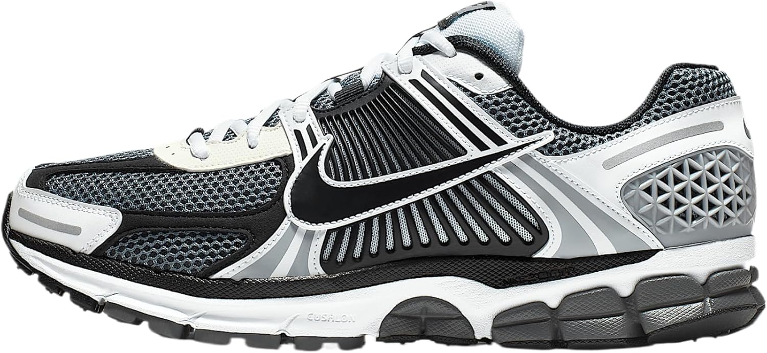 Nike Mens Zoom Vomero 5, Dark Grey | Black | White | Sail
Nike Mens Zoom Vomero 5, Dark Grey | Black | White | Sail