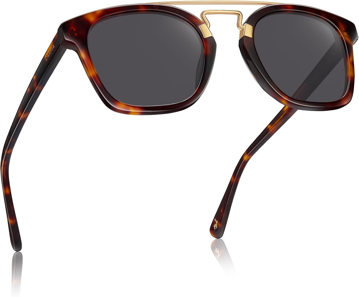 Женские поляризованные солнцезащитные очки CARFIA Retro с защитой от УФ-излучения UV400, уникальная двойная металлическая перемычка, квадратные линзы из высококачественного ацетата, A3 Tortoisesshell Frame Grey Lens
Женские поляризованные солнцезащитные очки CARFIA Retro с защитой от УФ-излучения UV400, уникальная двойная металлическая перемычка, квадратные линзы из высококачественного ацетата, A3 Tortoisesshell Frame Grey Lens