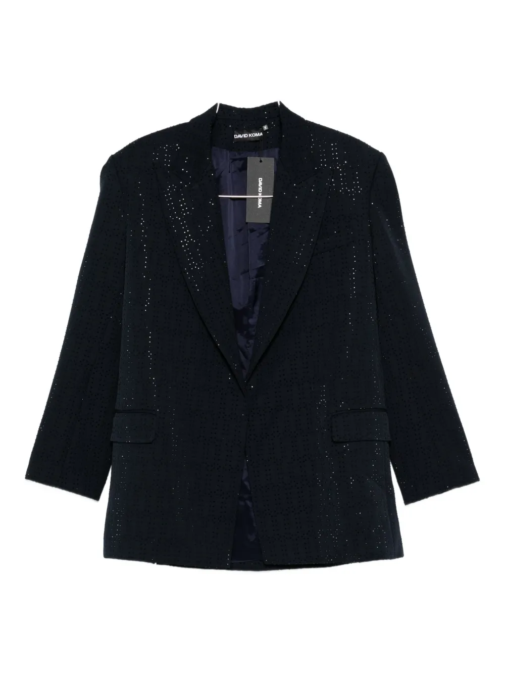 Украшенный блейзер David Koma, синий
Украшенный блейзер David Koma, синий