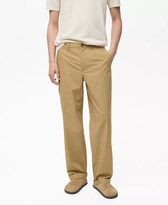 Мужские прямые хлопковые брюки MANGO, коричневый/бежевый
Мужские прямые хлопковые брюки MANGO, коричневый/бежевый