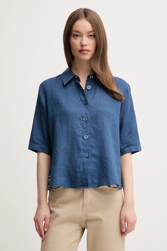 Льняная рубашка United Colors Of Benetton, темно-синий
Льняная рубашка United Colors Of Benetton, темно-синий