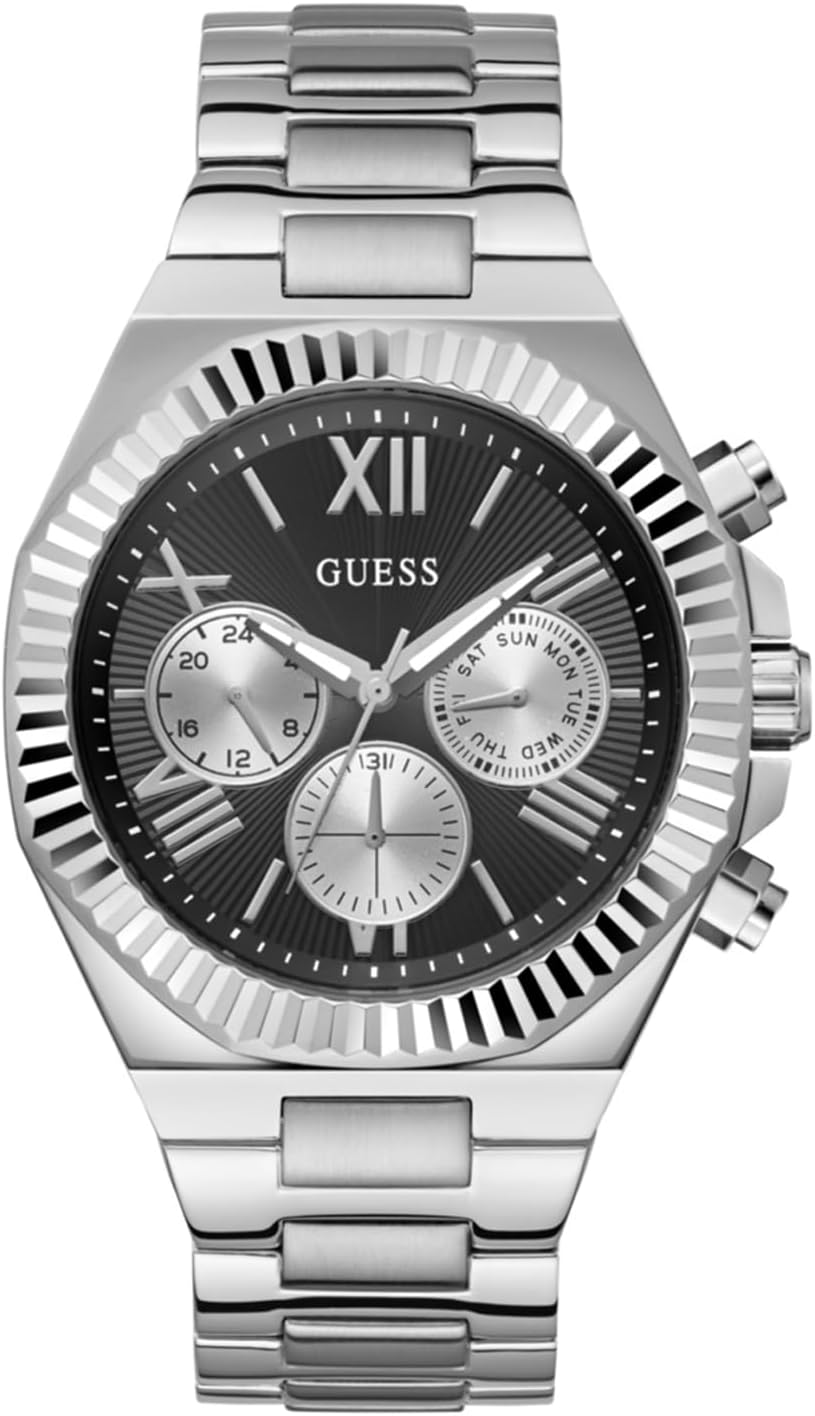 GUESS Silver-Tone и Black многофункциональные часы
GUESS Silver-Tone и Black многофункциональные часы