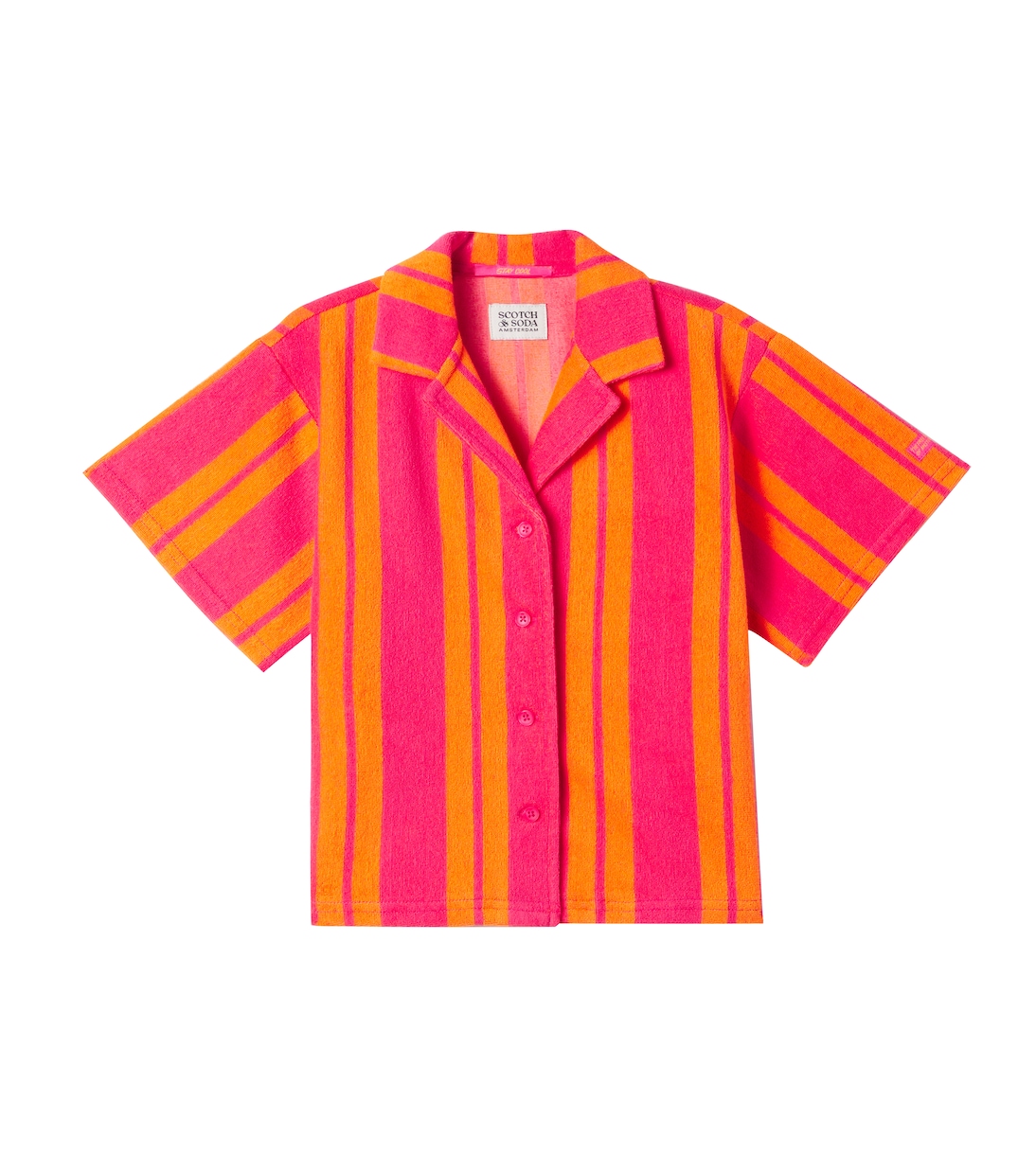 Полосатая махровая рубашка из смесового хлопка Scotch & Soda Kids, Dark Pink
Полосатая махровая рубашка из смесового хлопка Scotch & Soda Kids, Dark Pink