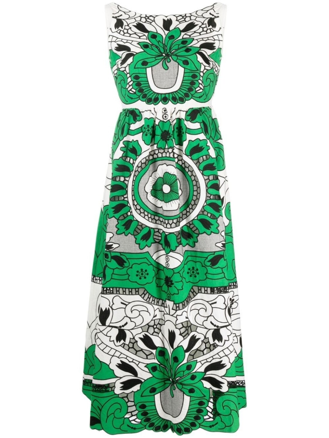 RED Valentino платье миди с цветочным принтом, белый
RED Valentino платье миди с цветочным принтом, белый