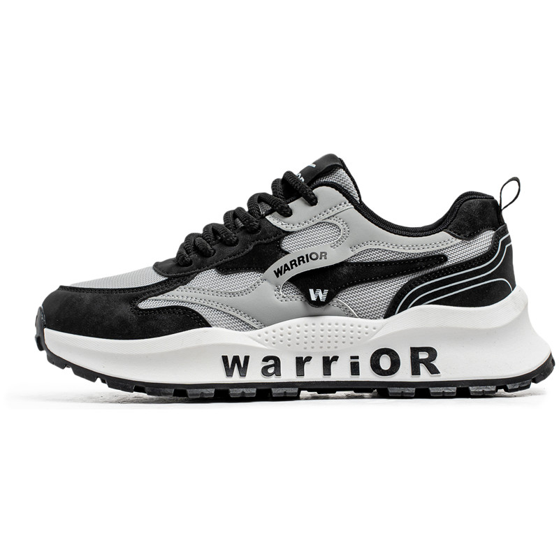 WARRIOR Нескользящие износостойкие низкие повседневные туфли мужские серо-черные
WARRIOR Нескользящие износостойкие низкие повседневные туфли мужские серо-черные