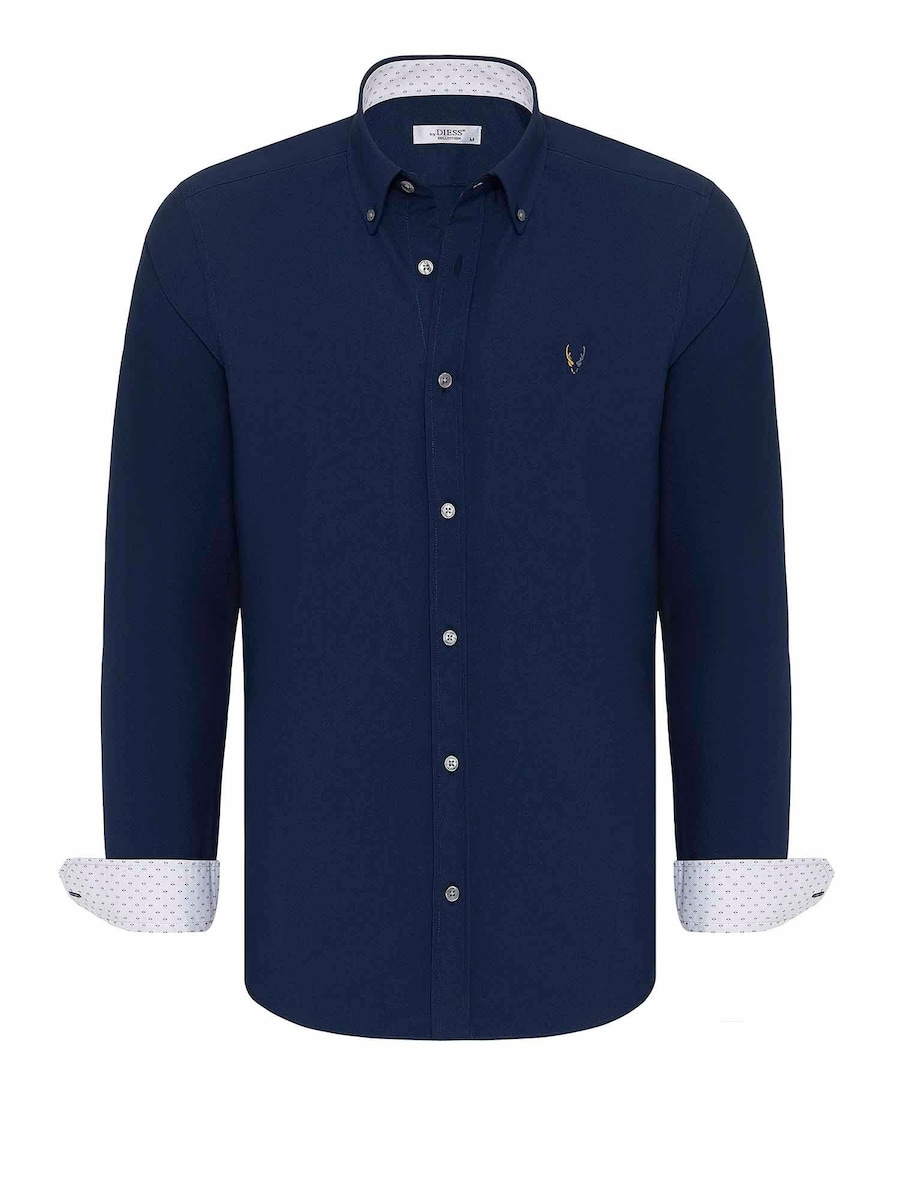 Рубашка на пуговицах классического кроя By Diess Collection, темно-синий
Рубашка на пуговицах классического кроя By Diess Collection, темно-синий