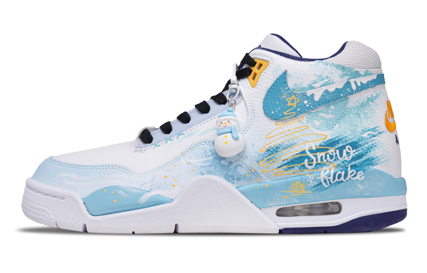 Nike Мужские винтажные баскетбольные кроссовки Flight Legacy Winter Warm Sun Abrasion Resistant Mid top, белый с синим
Nike Мужские винтажные баскетбольные кроссовки Flight Legacy Winter Warm Sun Abrasion Resistant Mid top, белый с синим