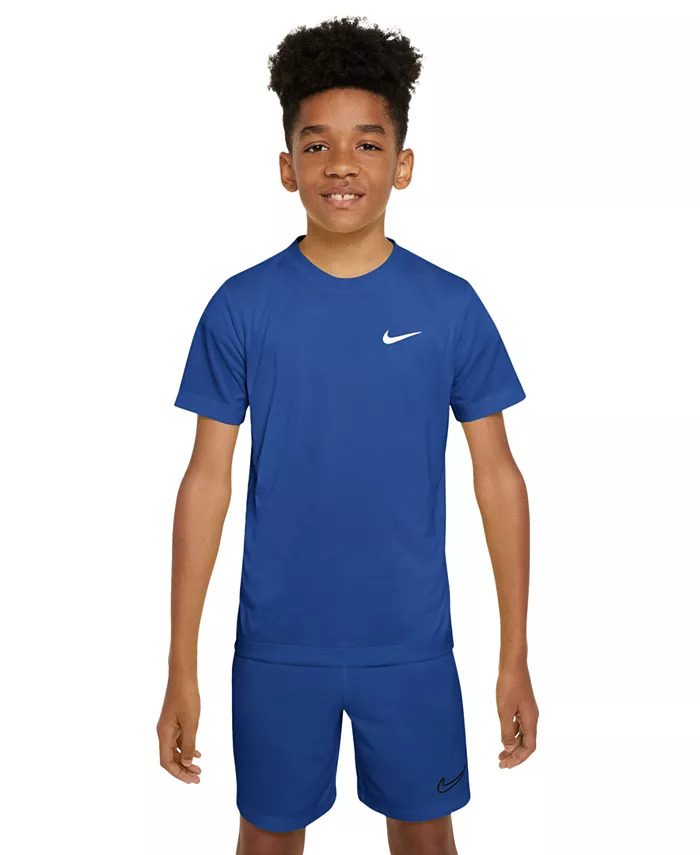 Футболка с логотипом Big Kids Legend Dri-FIT Nike, синий 
Футболка с логотипом Big Kids Legend Dri-FIT Nike, синий