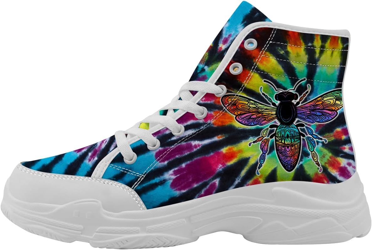 Высокие кеды Bee для женщин и мужчин, на шнуровке, из холщовой ткани, теннисные туфли, подарок для нее и для него Quorax, 3112 Bee Tie Dye
Высокие кеды Bee для женщин и мужчин, на шнуровке, из холщовой ткани, теннисные туфли, подарок для нее и для него Quorax, 3112 Bee Tie Dye