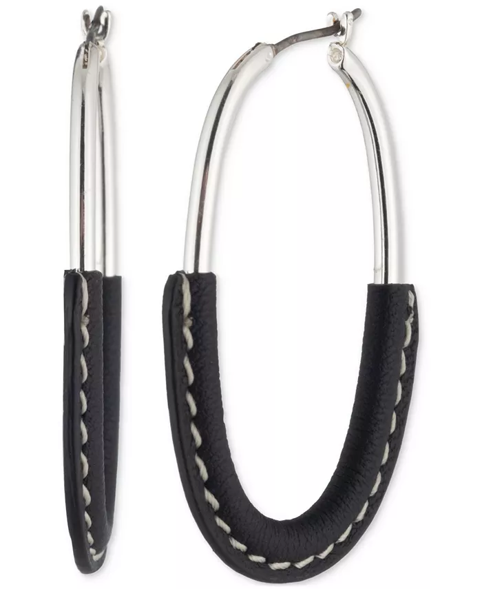 Овальные серьги-кольца из серебристо-черной кожи, 1,4 дюйма Lauren Ralph Lauren, черный
Овальные серьги-кольца из серебристо-черной кожи, 1,4 дюйма Lauren Ralph Lauren, черный