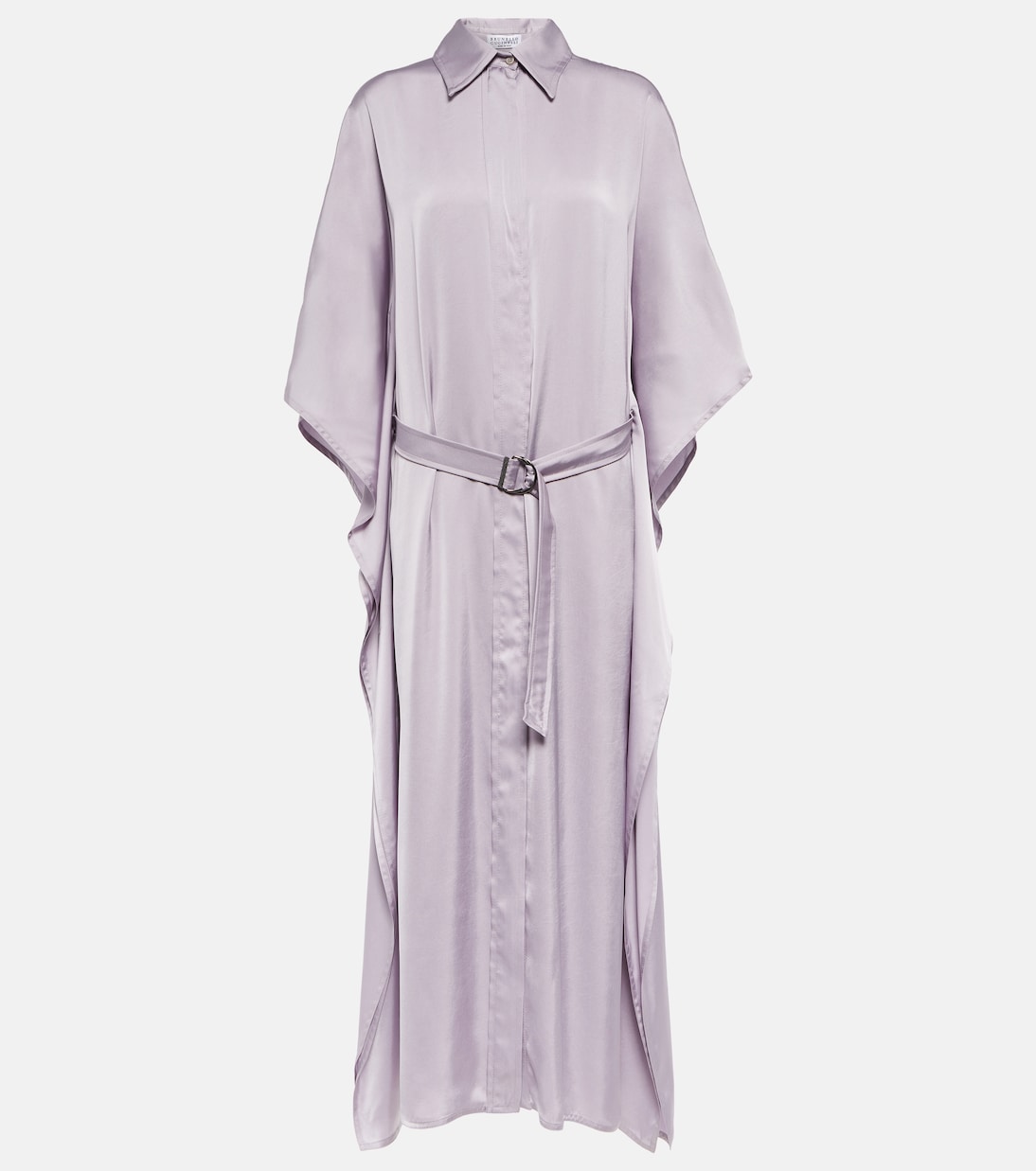 Платье-рубашка из атласа с поясом Brunello Cucinelli, Lilac
Платье-рубашка из атласа с поясом Brunello Cucinelli, Lilac
