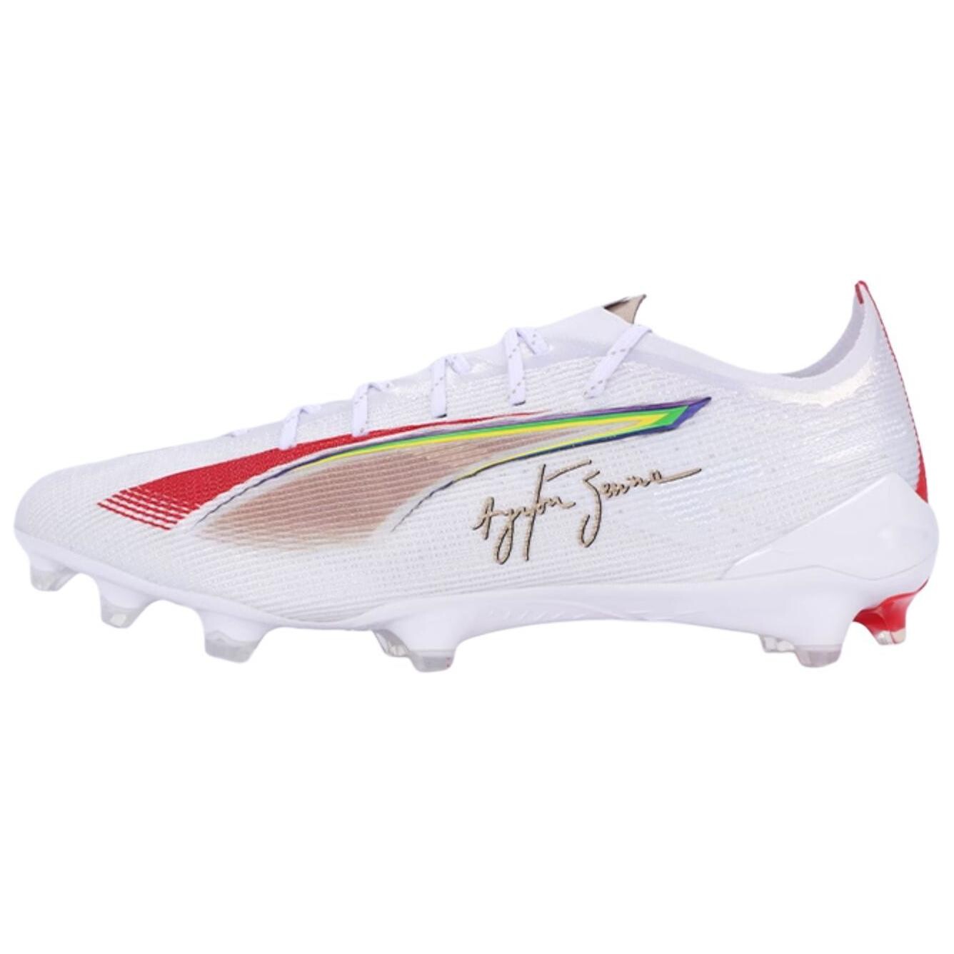 Футбольные бутсы Ultra 5 унисекс с низким верхом белый/золотой Puma
Футбольные бутсы Ultra 5 унисекс с низким верхом белый/золотой Puma