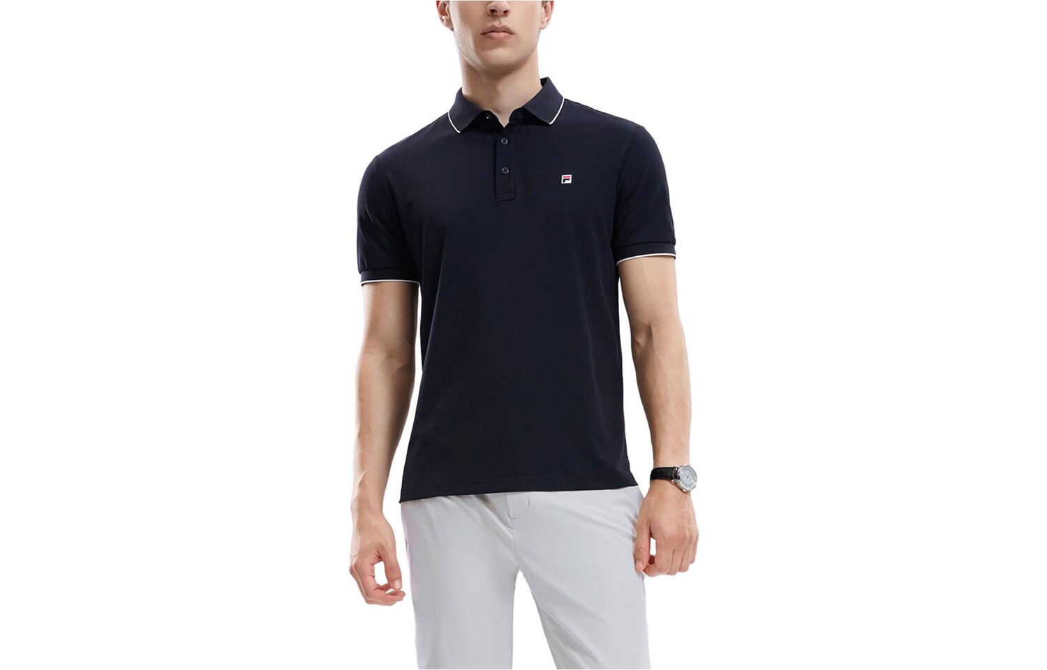 Рубашка поло мужская темно-синяя Fila, цвет Legend Blue
Рубашка поло мужская темно-синяя Fila, цвет Legend Blue