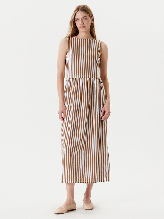 Летнее платье стандартный крой 48I5DV0BK United Colors Of Benetton, бежевый 
Летнее платье стандартный крой 48I5DV0BK United Colors Of Benetton, бежевый