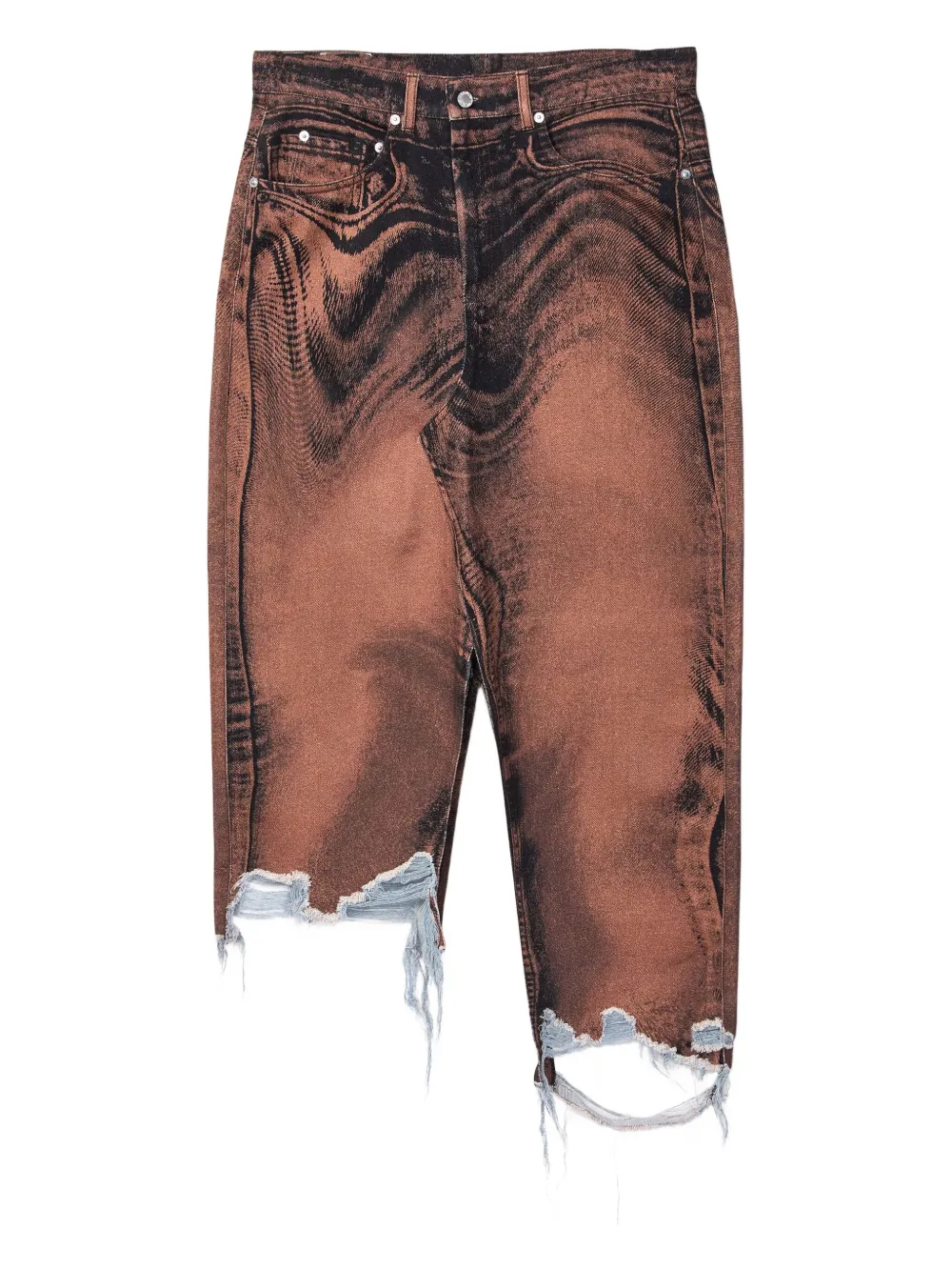 Асимметричная юбка из потертого денима CamperLab, коричневый
Асимметричная юбка из потертого денима CamperLab, коричневый