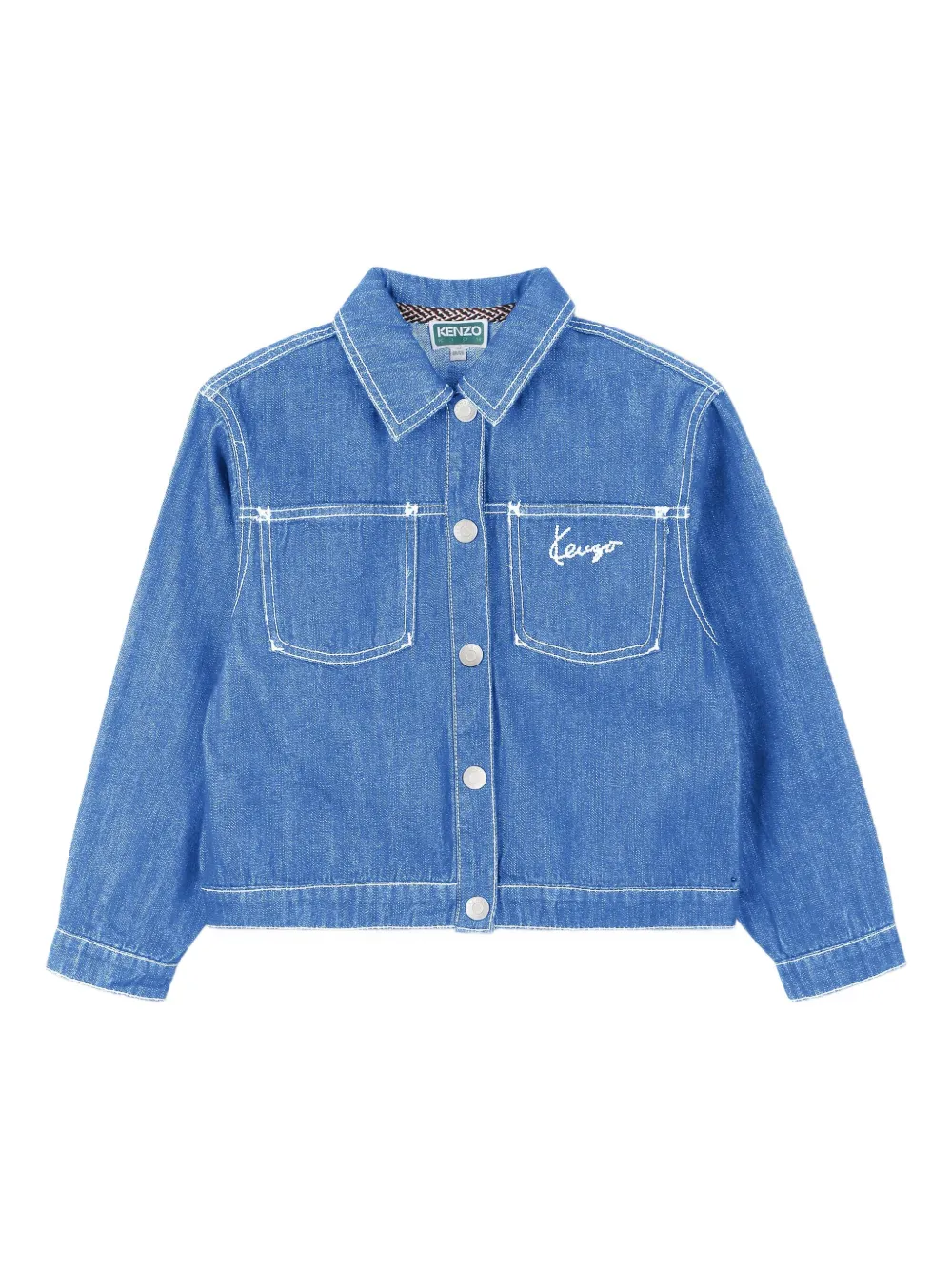 Джинсовая куртка с цветочной вышивкой Kenzo Kids
Джинсовая куртка с цветочной вышивкой Kenzo Kids