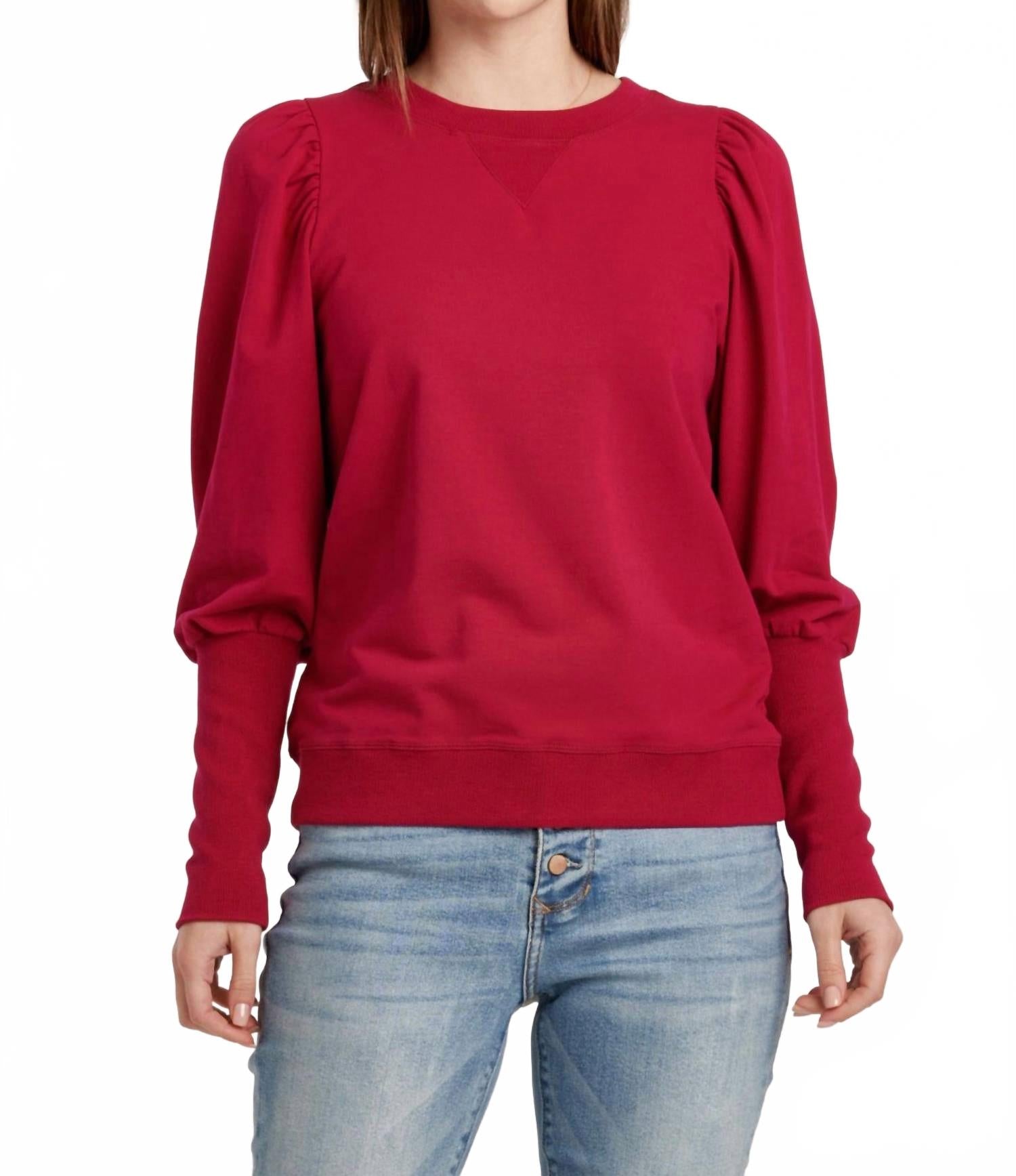 Толстовка Тара с пышными рукавами в рубиново-розовом цвете Another Love
Толстовка Тара с пышными рукавами в рубиново-розовом цвете Another Love