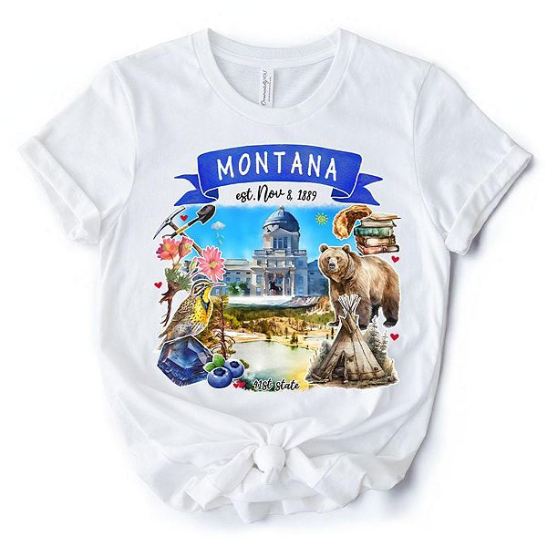 Футболка с тематикой и достопримечательностями штата Монтана Ornamentallyyou
Футболка с тематикой и достопримечательностями штата Монтана Ornamentallyyou