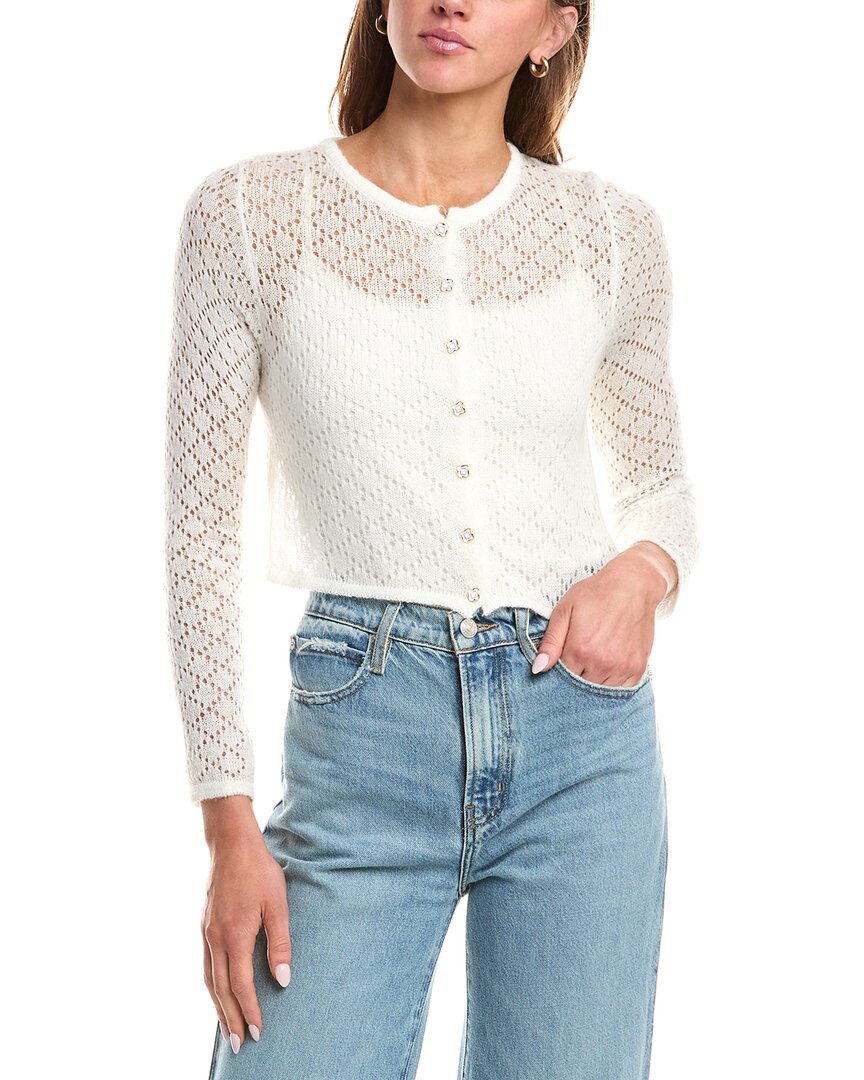 REVERIEE Кардиган с ажурной вязкой, белый
REVERIEE Кардиган с ажурной вязкой, белый