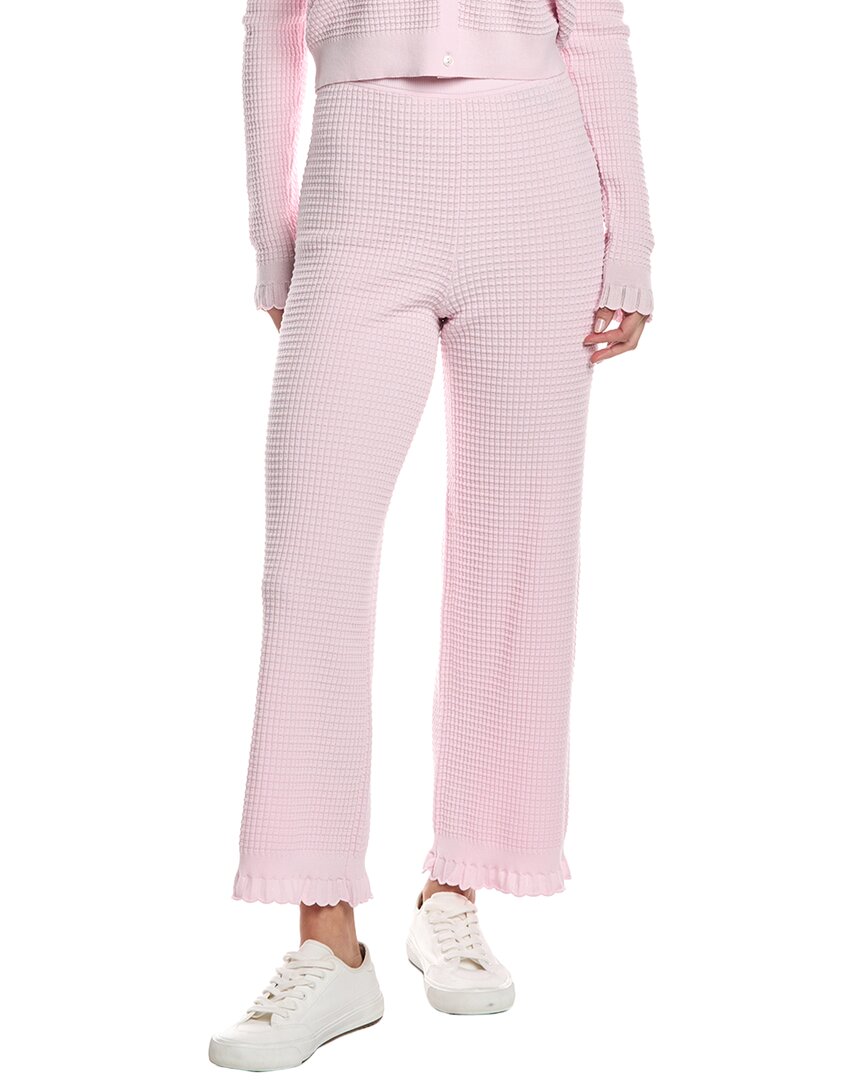 Теория кружевная отделка брюки Theory, розовый 
Теория кружевная отделка брюки Theory, розовый