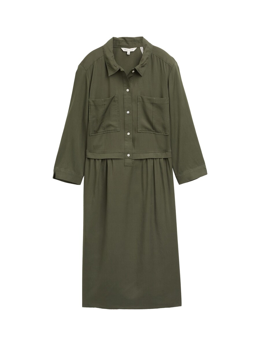 Платье-рубашка TOM TAILOR, темно-зеленый
Платье-рубашка TOM TAILOR, темно-зеленый