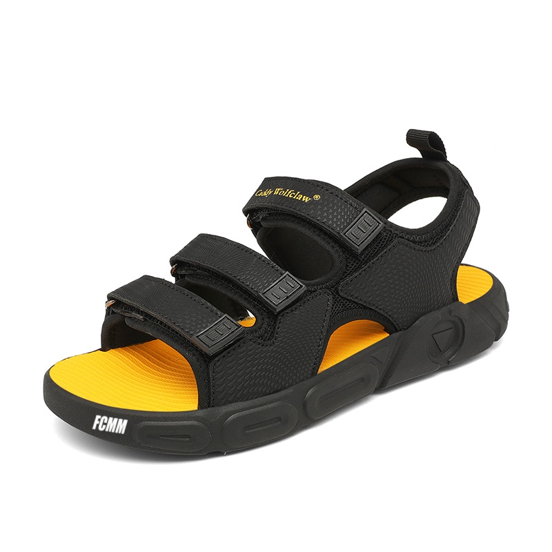 Детские сандалии для подростков FCMM, черный/желтый
Детские сандалии для подростков FCMM, черный/желтый