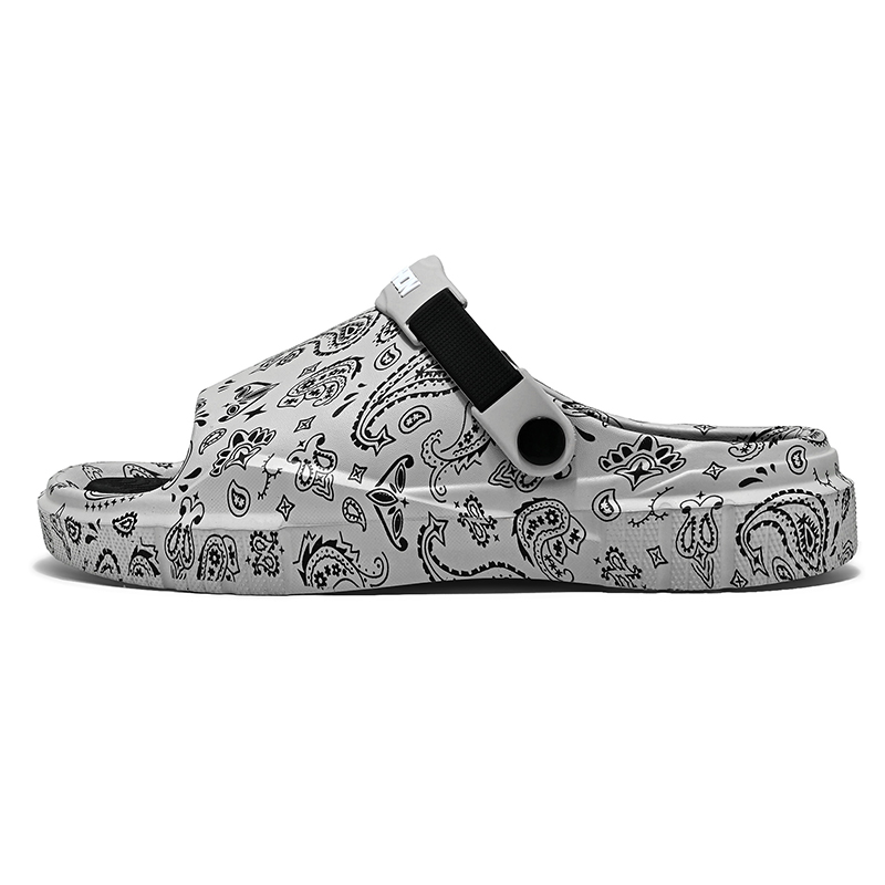 YUZHAOLIN Серые мужские противоскользящие устойчивые к истиранию антибактериальные бесшумные шлепанцы EVA, цвет Gray 
YUZHAOLIN Серые мужские противоскользящие устойчивые к истиранию антибактериальные бесшумные шлепанцы EVA, цвет Gray